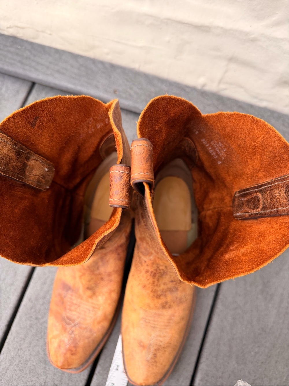 Men's Brown Leather Western Cowboy Boots size: 10.5 - Picture 9 of 10